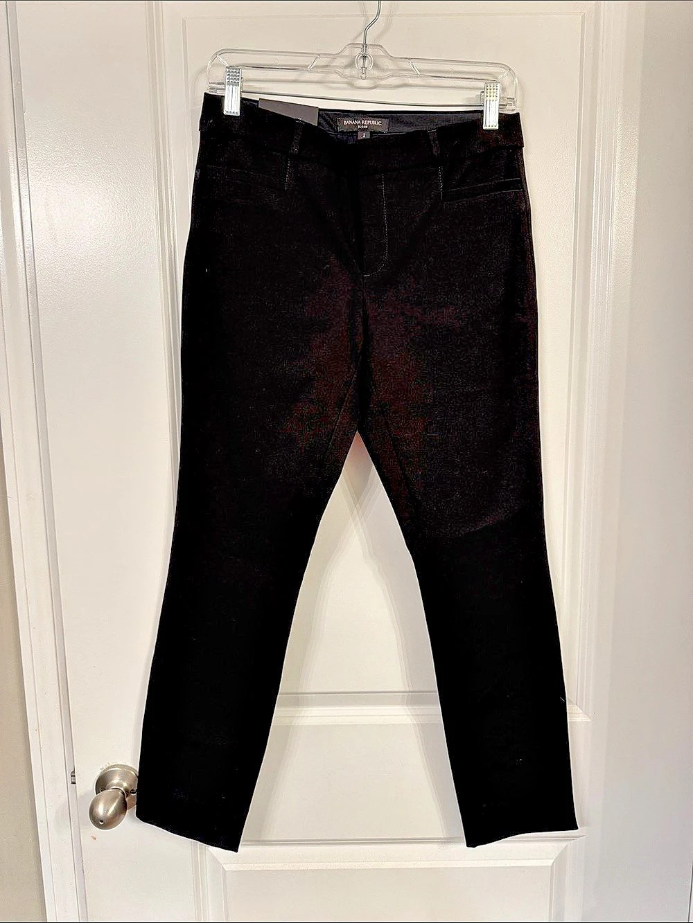 Banana Republic Modern Sloan Washable Bi-Stretch Ankle Pant Black Pants Size
